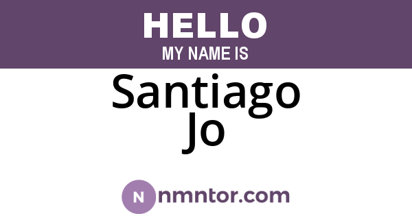 Santiago Jo