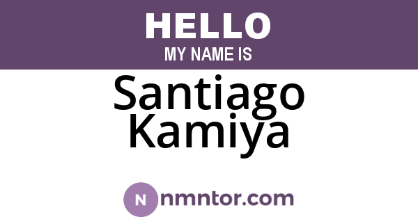 Santiago Kamiya