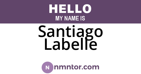 Santiago Labelle