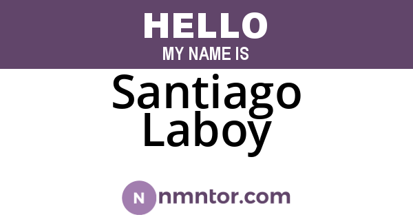 Santiago Laboy
