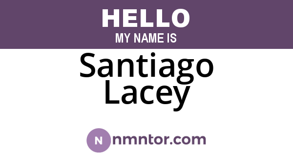 Santiago Lacey