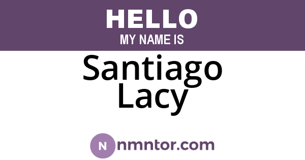 Santiago Lacy