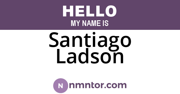 Santiago Ladson