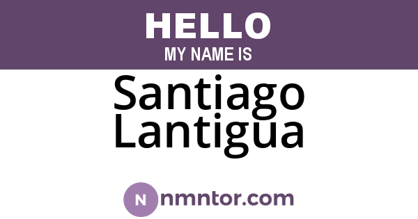Santiago Lantigua