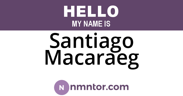 Santiago Macaraeg