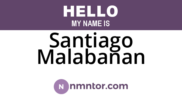 Santiago Malabanan