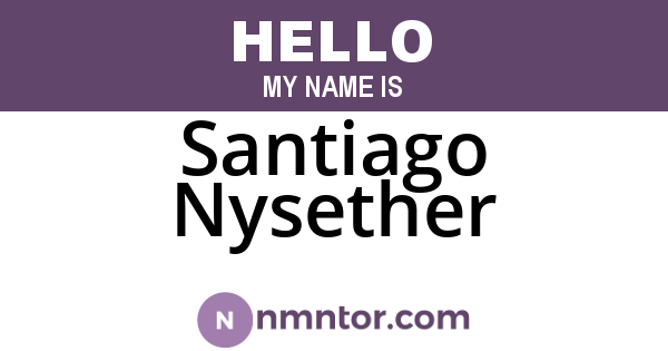 Santiago Nysether