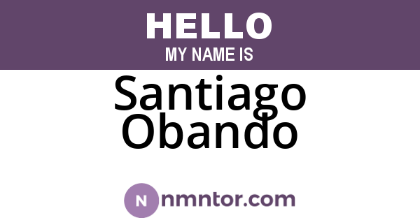 Santiago Obando