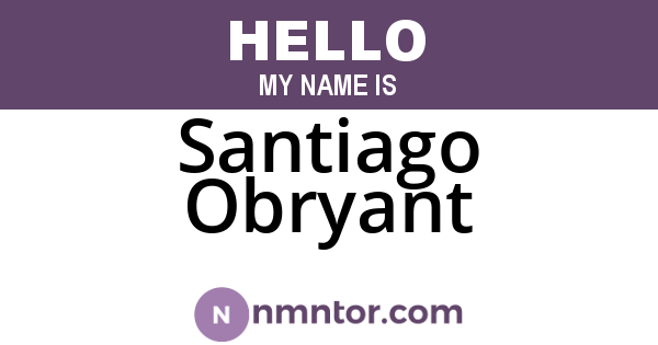 Santiago Obryant