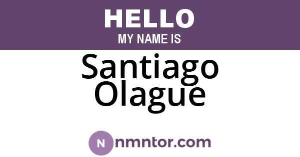 Santiago Olague