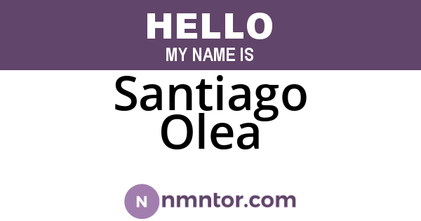 Santiago Olea