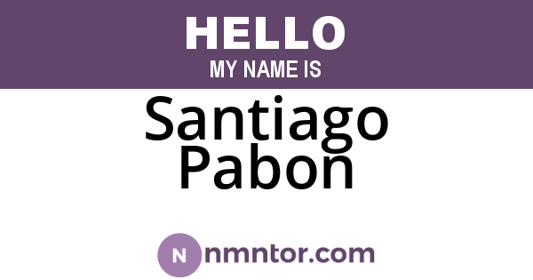 Santiago Pabon