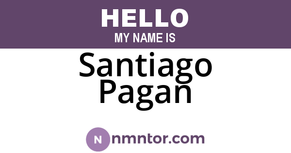 Santiago Pagan