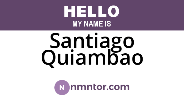 Santiago Quiambao