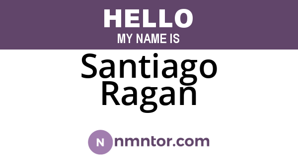 Santiago Ragan