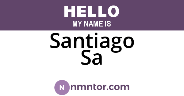 Santiago Sa