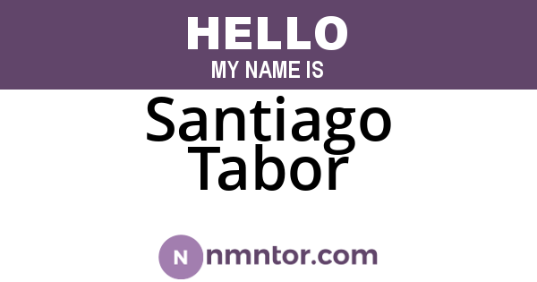 Santiago Tabor