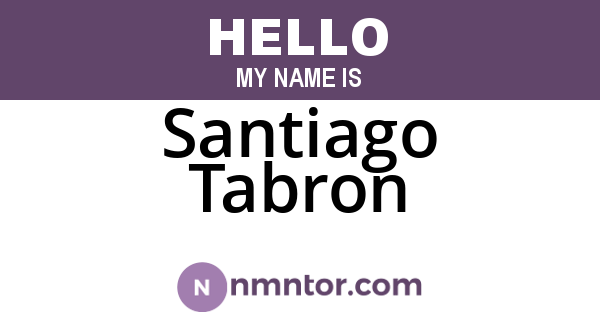 Santiago Tabron