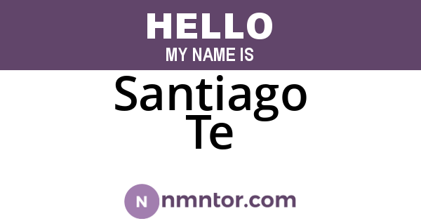 Santiago Te