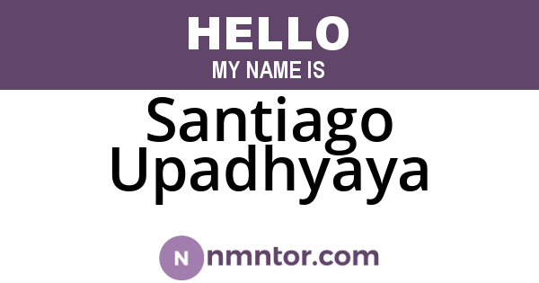 Santiago Upadhyaya