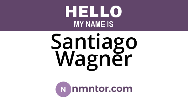 Santiago Wagner