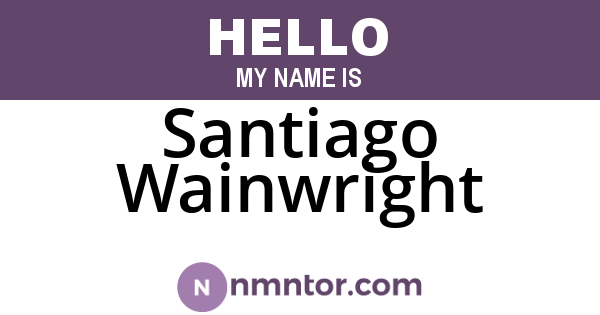 Santiago Wainwright