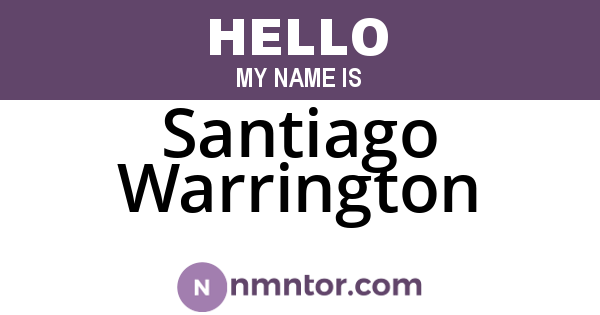 Santiago Warrington