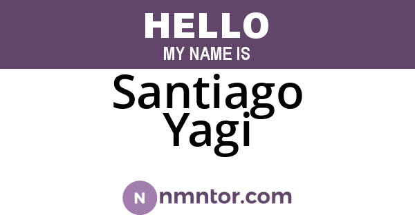 Santiago Yagi