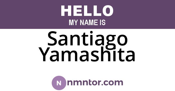 Santiago Yamashita