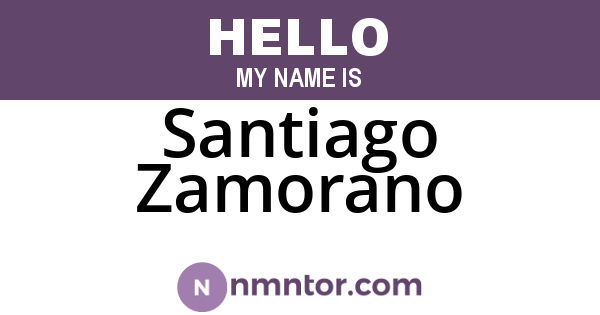 Santiago Zamorano