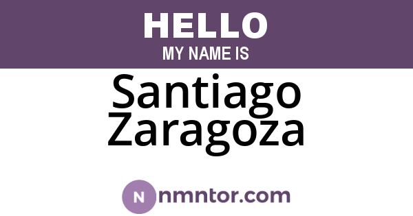 Santiago Zaragoza