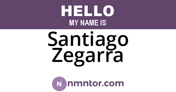 Santiago Zegarra