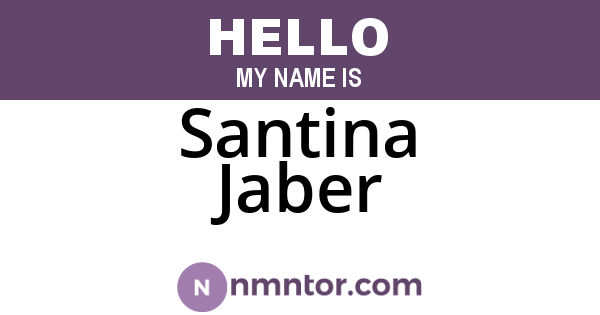Santina Jaber