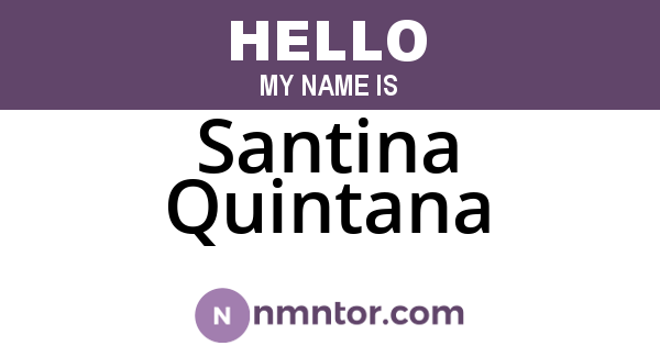 Santina Quintana