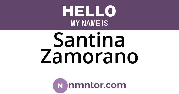 Santina Zamorano