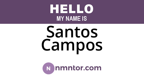 Santos Campos