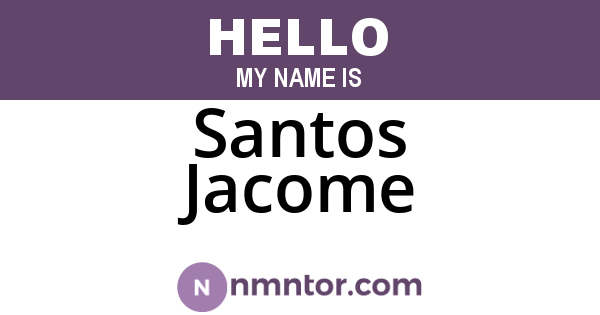 Santos Jacome