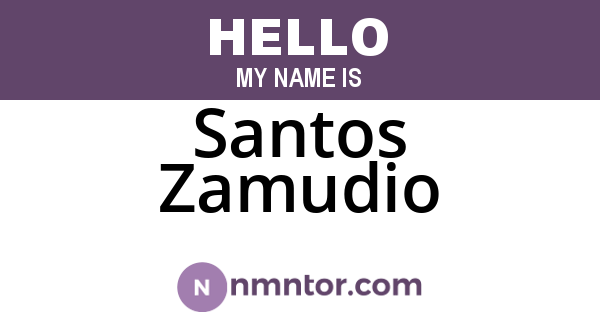 Santos Zamudio