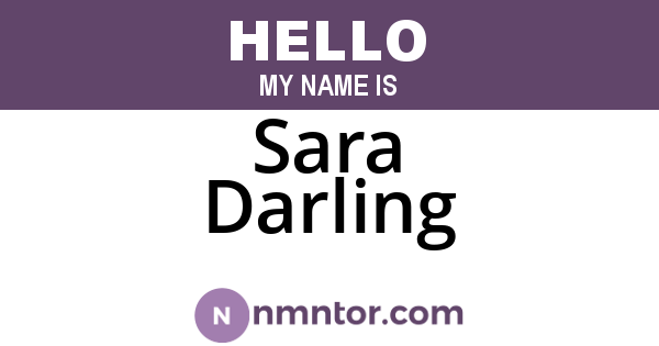 Sara Darling