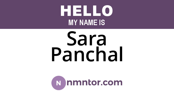 Sara Panchal