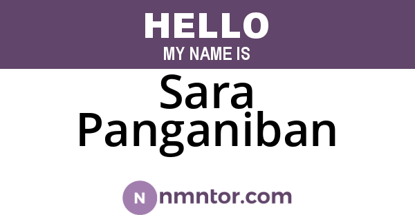 Sara Panganiban