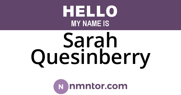 Sarah Quesinberry