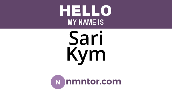 Sari Kym