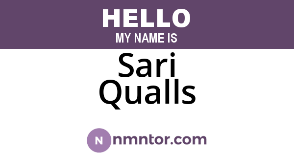 Sari Qualls