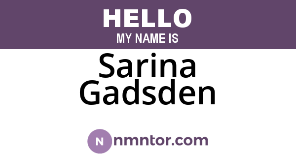Sarina Gadsden