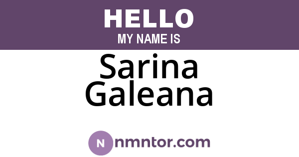 Sarina Galeana