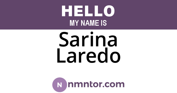 Sarina Laredo