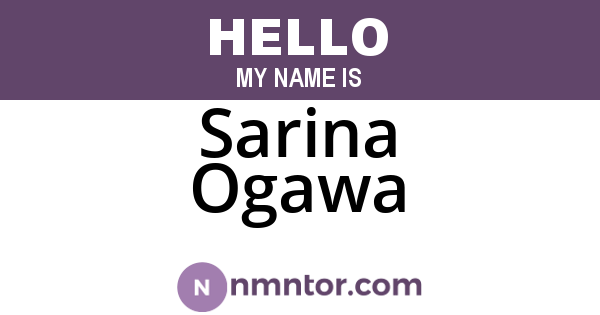 Sarina Ogawa