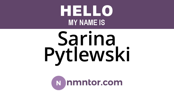 Sarina Pytlewski