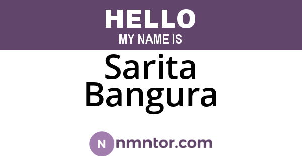 Sarita Bangura